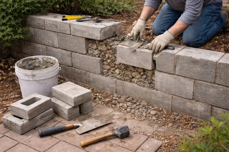Block Wall Repair in Ingham County, MI