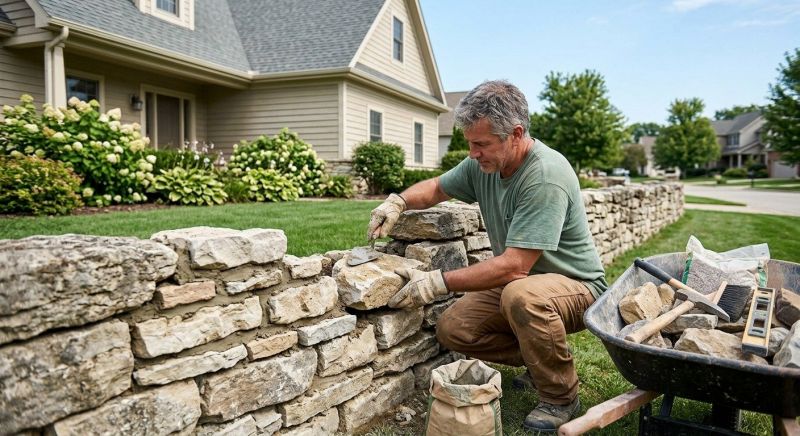 Brick Fence Repair in Lansing, MI
