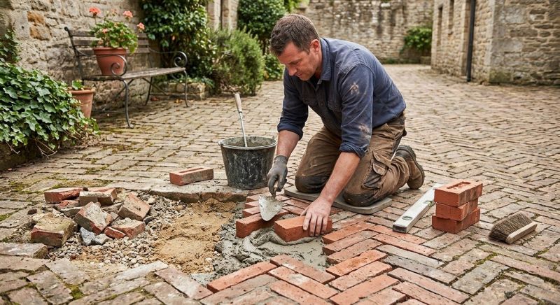 Brick Flatwork Repair in Dewitt, MI