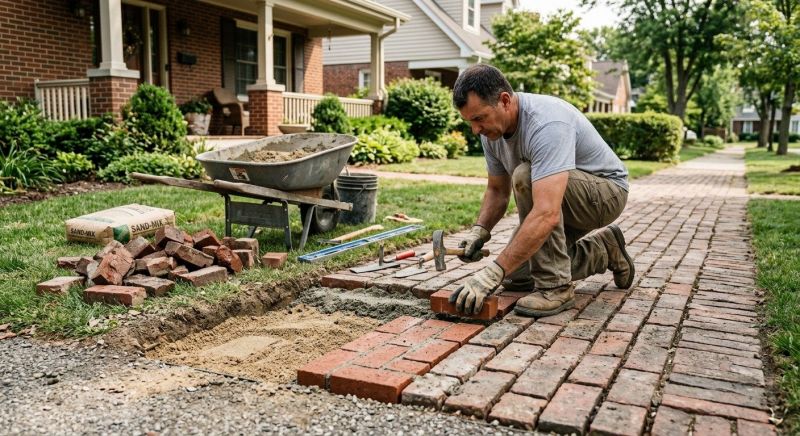 Brick Flatwork Repair in Grand Ledge, MI