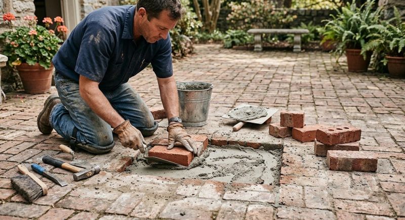 Brick Flatwork Repair in Lansing, MI