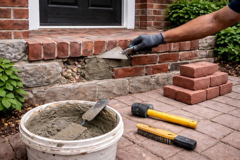 Brick Stoop Repair in Lansing, MI