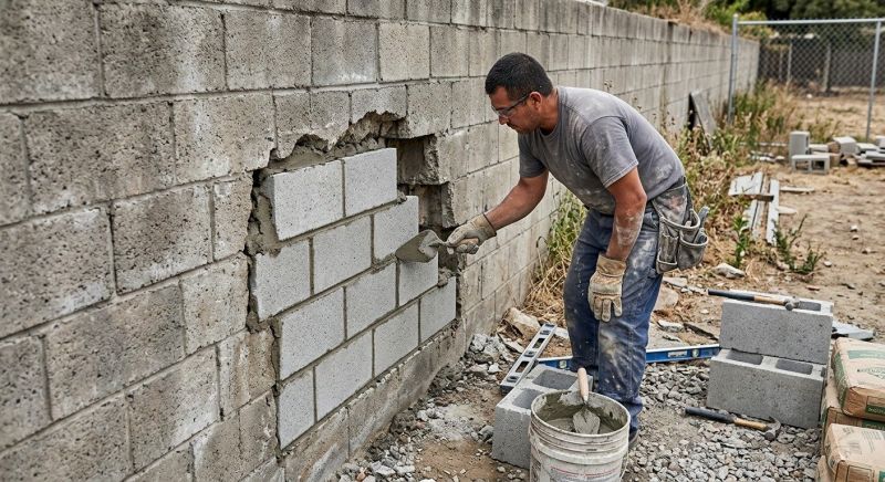 Cement Block Repair in Lansing, MI