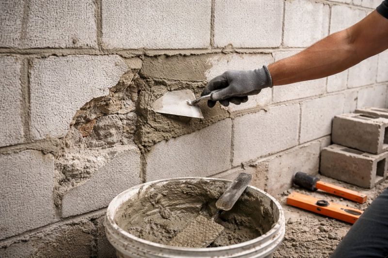Cinder Block Wall Repair in Holt, MI
