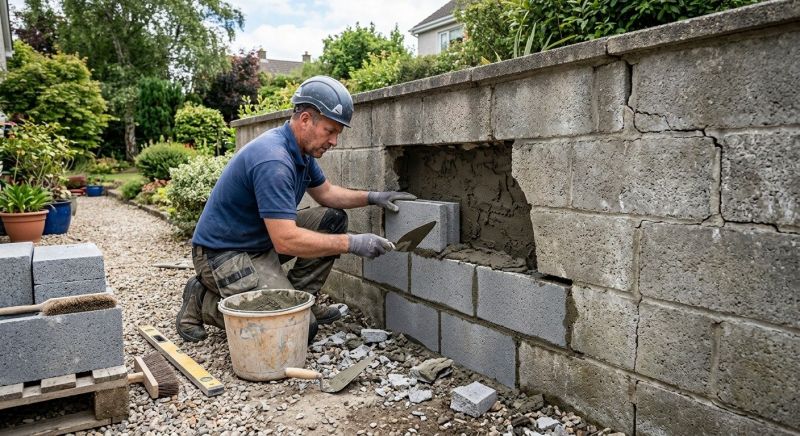Concrete Block Repair in Laingsburg, MI