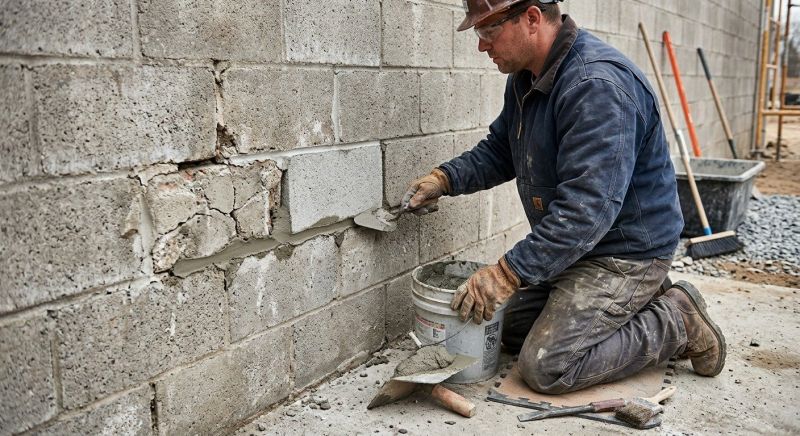 Concrete Block Repair in Lansing, MI
