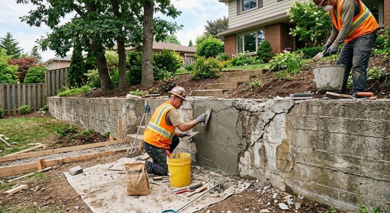 Retaining Wall Repair in Sunfield, MI