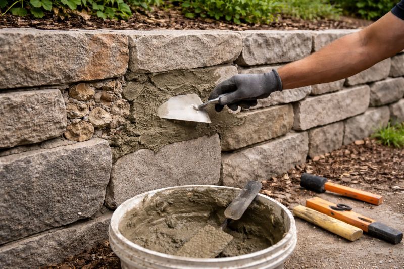 Rock Wall Repair in Lansing, MI