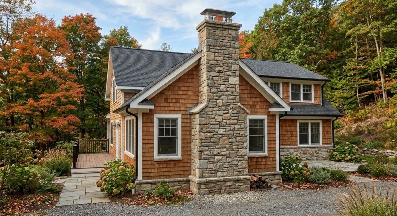 Stone Chimney Installation in Dewitt, MI