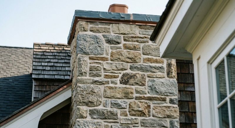 Stone Chimney Installation in Laingsburg, MI