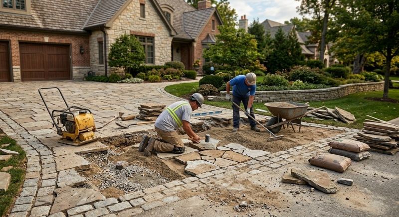 Stone Driveway Repair in Lansing, MI