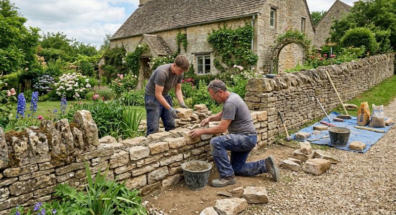 Stone Wall Repair in Ingham County, MI